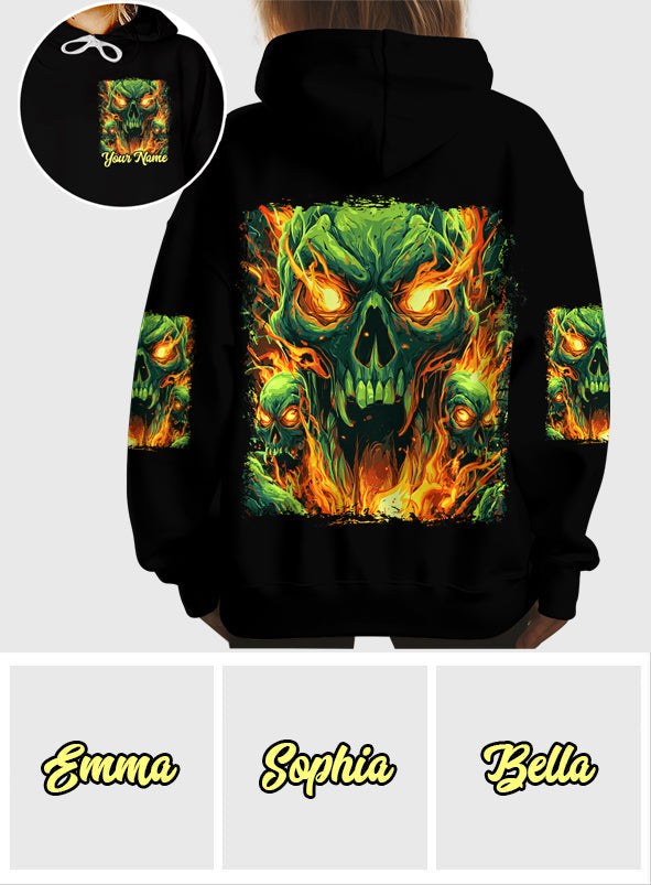 Zurück! - Personalisiertes Totenkopf-Shirt