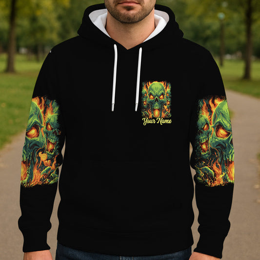 Zurück! - Personalisiertes Totenkopf-Shirt