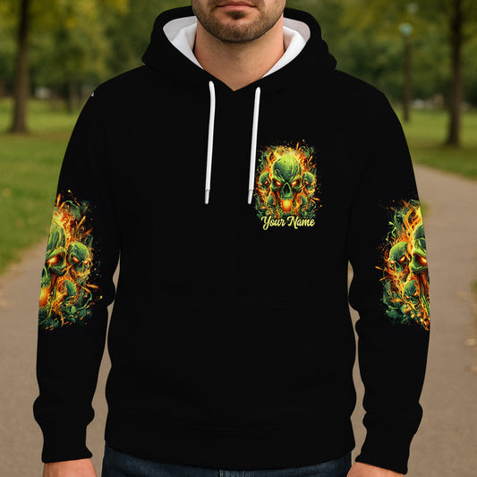 Zurück! - Personalisiertes Totenkopf-Shirt