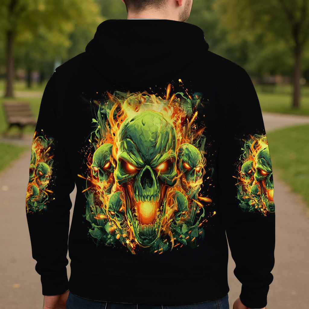 Zurück! - Personalisiertes Totenkopf-Shirt