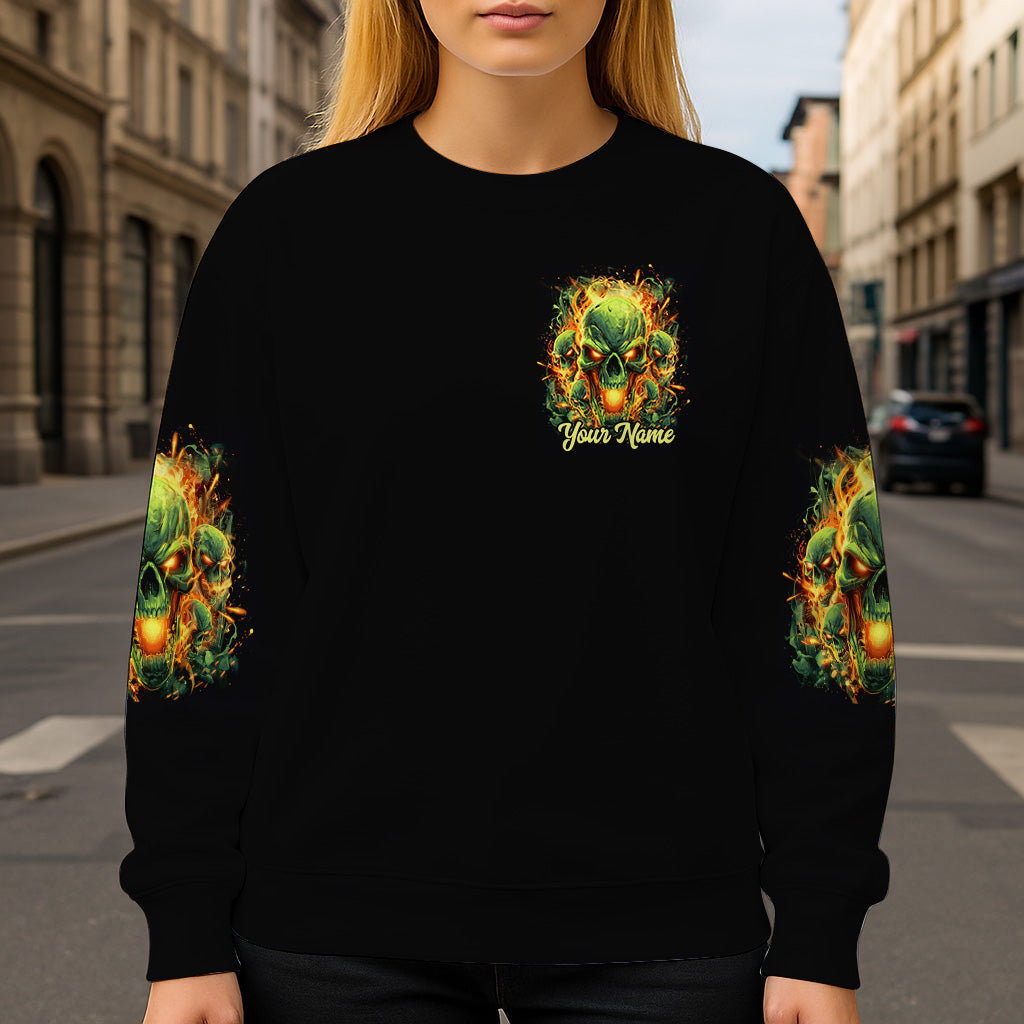 Zurück! - Personalisiertes Totenkopf-Shirt