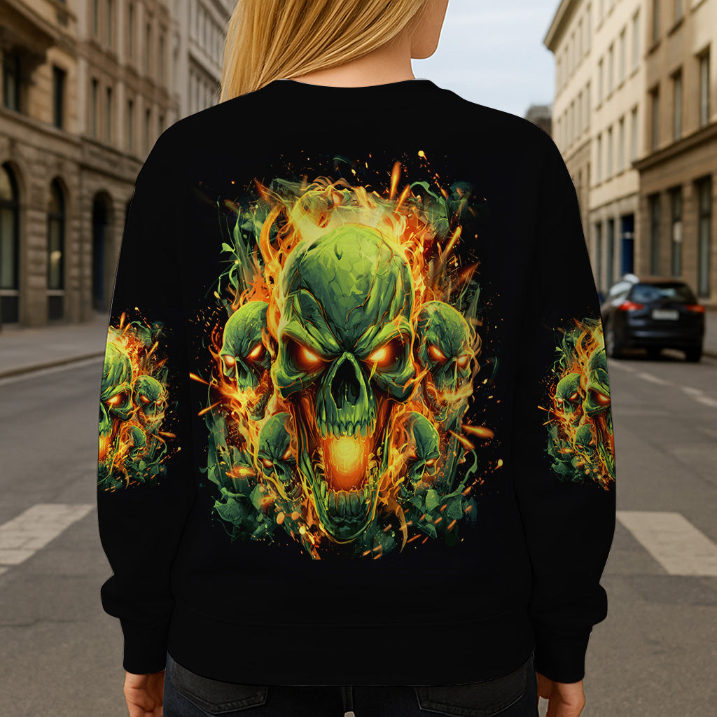 Zurück! - Personalisiertes Totenkopf-Shirt