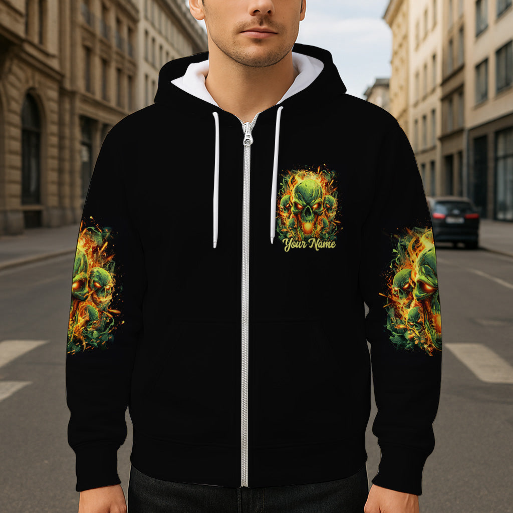 Zurück! - Personalisiertes Totenkopf-Shirt