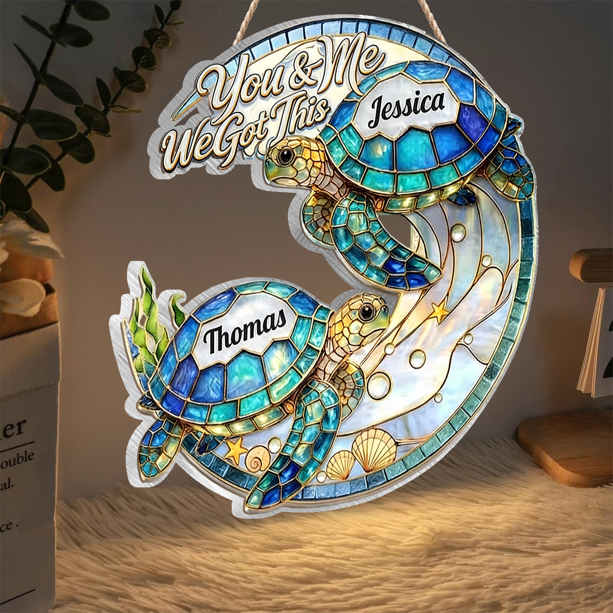 Wir haben das - Personalisierte Schild mit LED-Licht aus Acryl