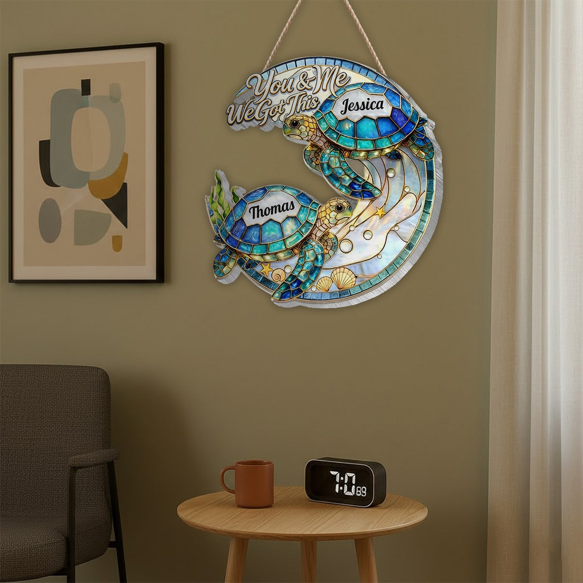 Wir haben das - Personalisierte Schild mit LED-Licht aus Acryl