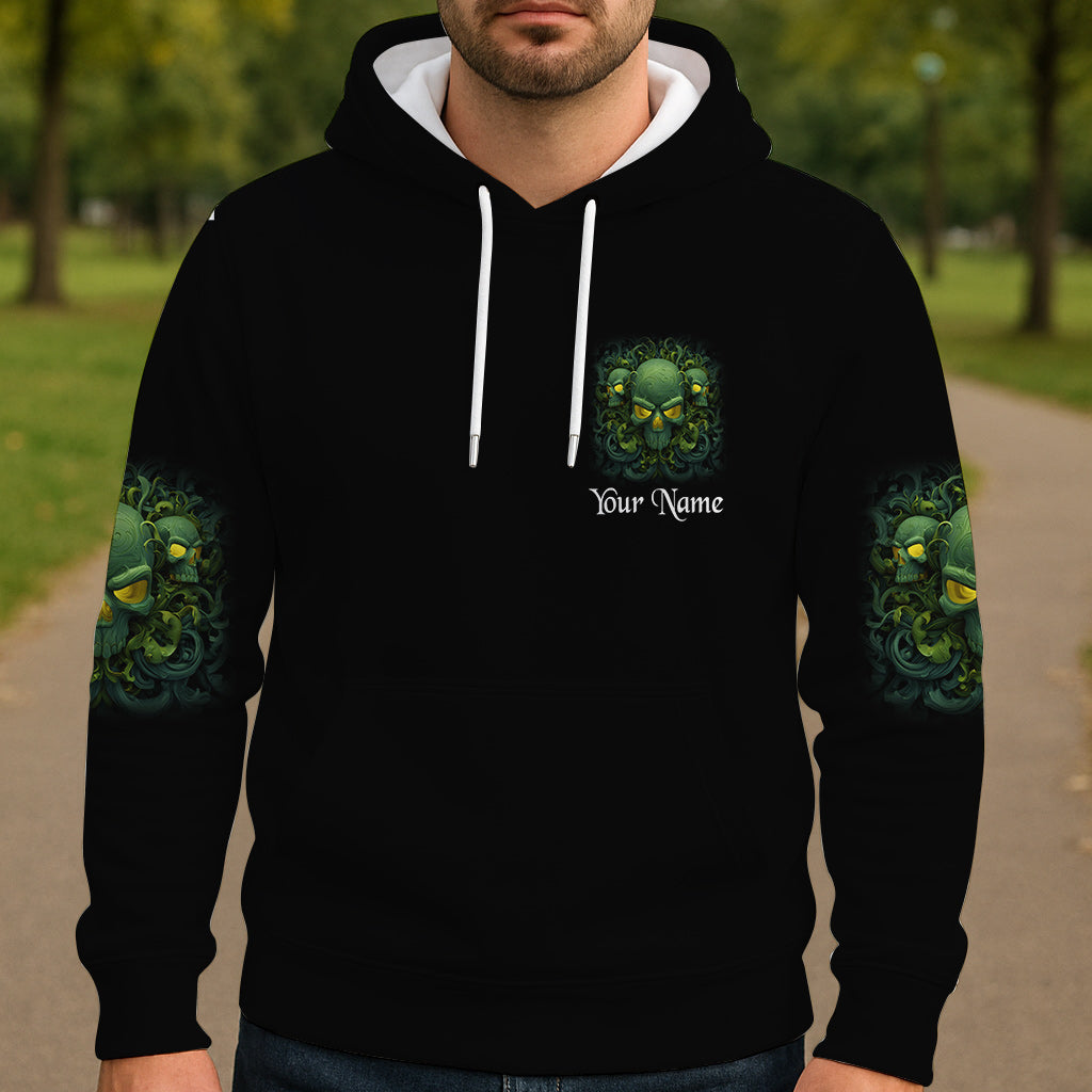 Mein Dämon ist zum Spielen draußen - Personalisiertes Totenkopf-Shirt