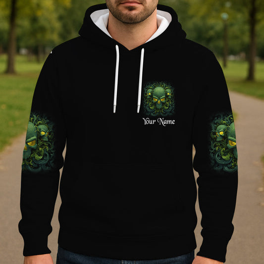 Mein Dämon ist zum Spielen draußen - Personalisiertes Totenkopf-Shirt