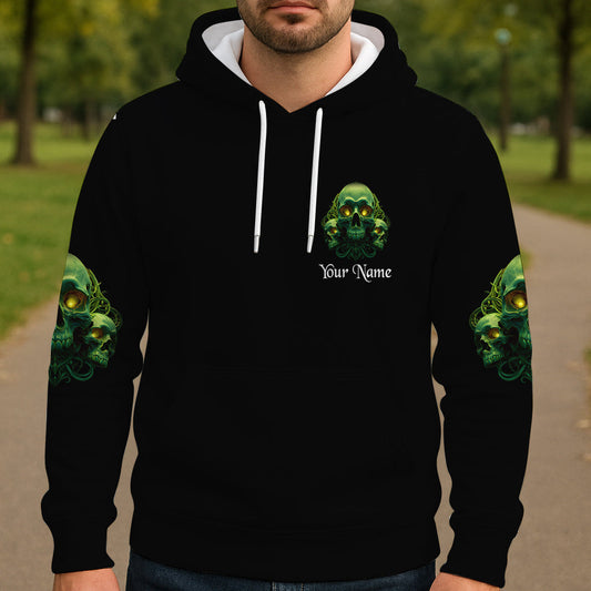 Mein Dämon ist zum Spielen draußen - Personalisiertes Totenkopf-Shirt