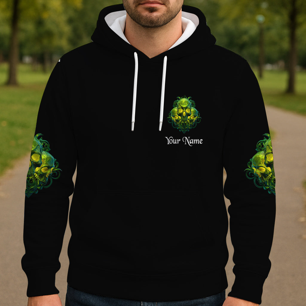 Mein Dämon ist zum Spielen draußen - Personalisiertes Totenkopf-Shirt