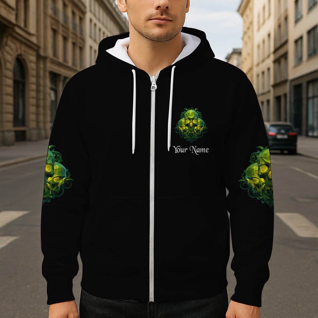 Mein Dämon ist zum Spielen draußen - Personalisiertes Totenkopf-Shirt