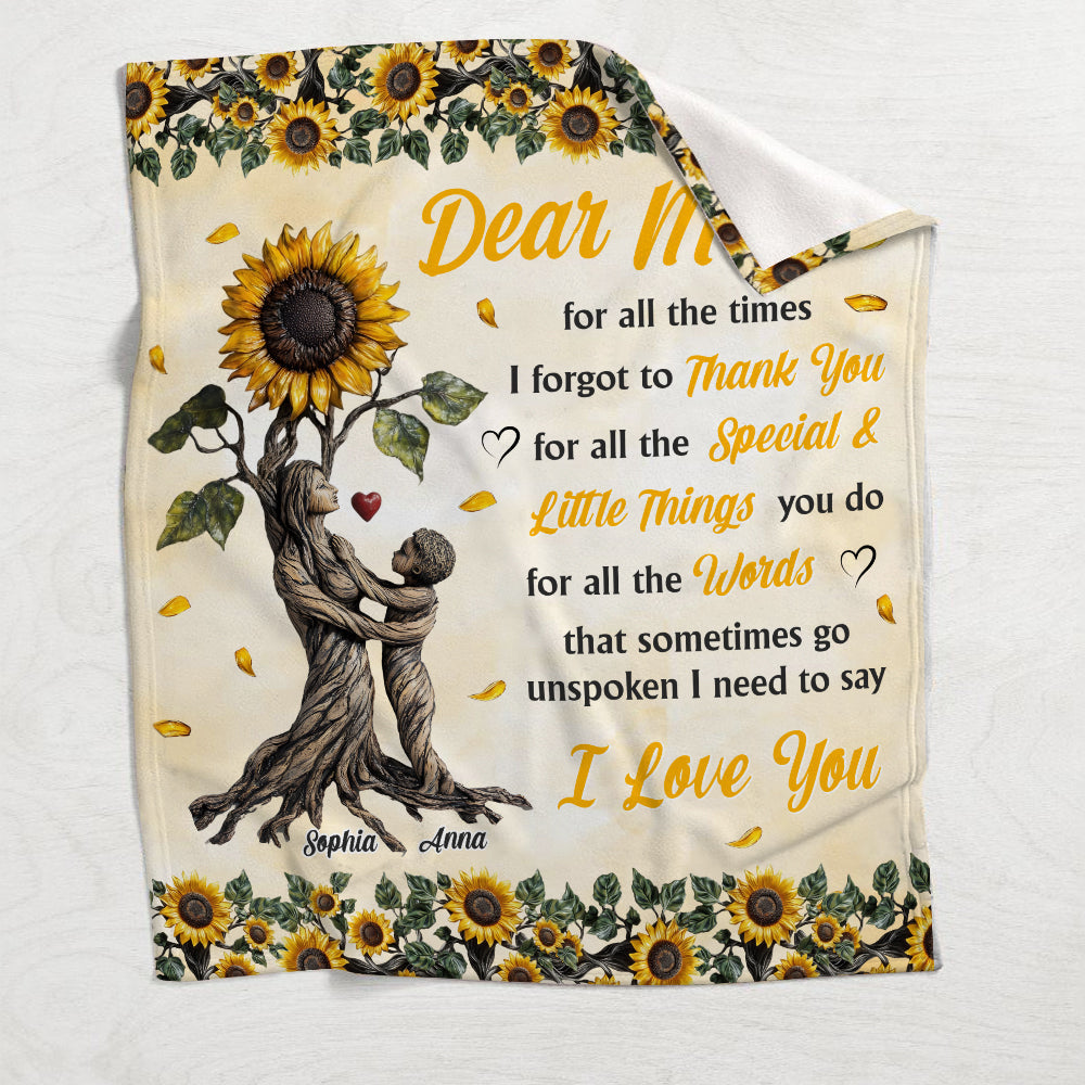 To My Mom - Personalized Mother Blanket