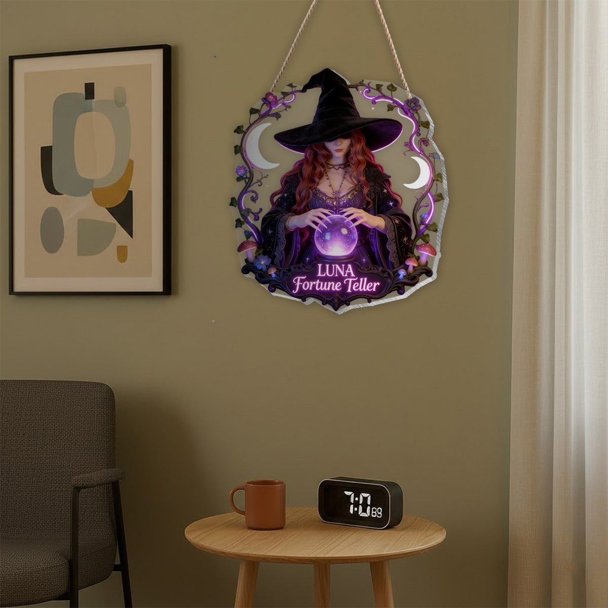 Witch's Room Decoration - Personalisierte Hexen LED Licht Acrylschild