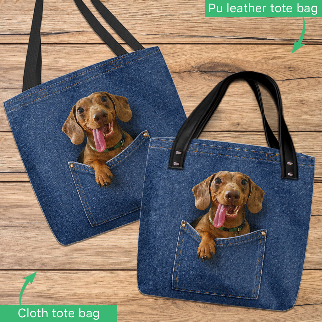 Gift for Pet Owner - Personalized Dog Tote Bag