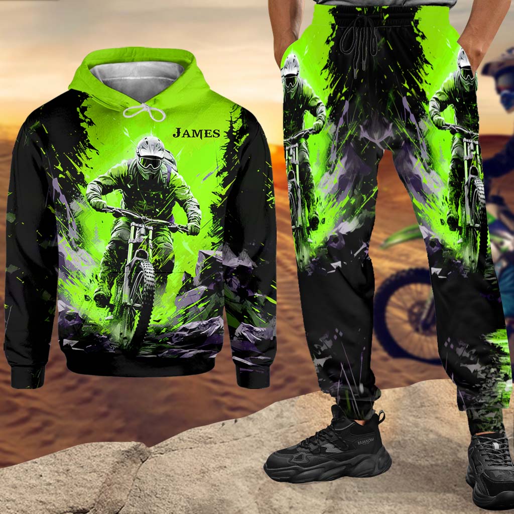 Cooles Dirtbike, Motocross – Personalisierter Dirtbike-Hoodie und Jogginghose