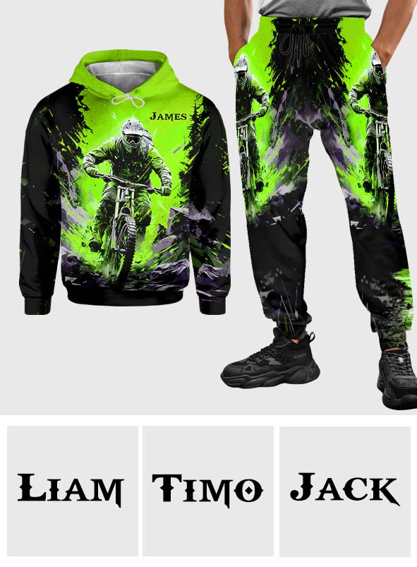 Cooles Dirtbike, Motocross – Personalisierter Dirtbike-Hoodie und Jogginghose