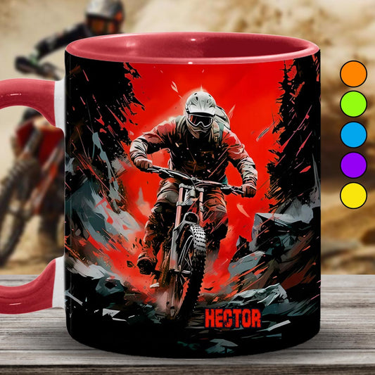 Cooles Dirtbike, Motocross - Personalisierter Dirtbike-Akzentbecher