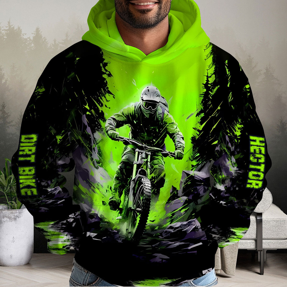 Cool Dirt Bike, Motocross - Personalized Dirt Bike All Over Shirt