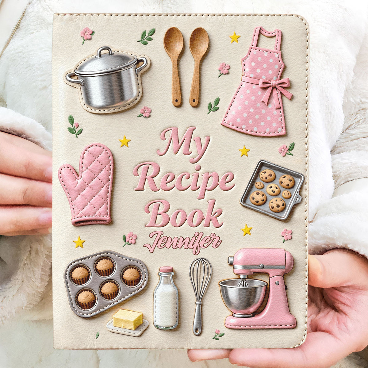 My Recipe Book - Personalized Baking Leather Journal