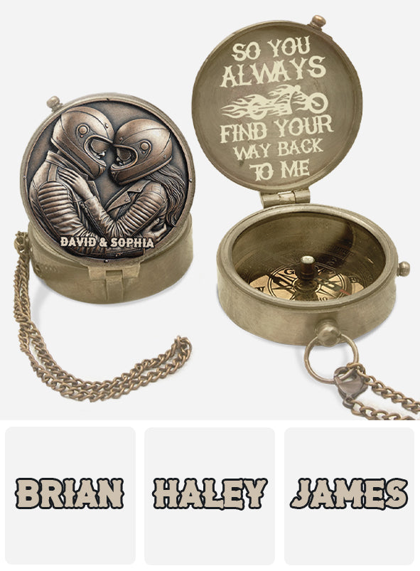 Finde deinen Weg zurück zu mir – personalisierter Motorradkompass