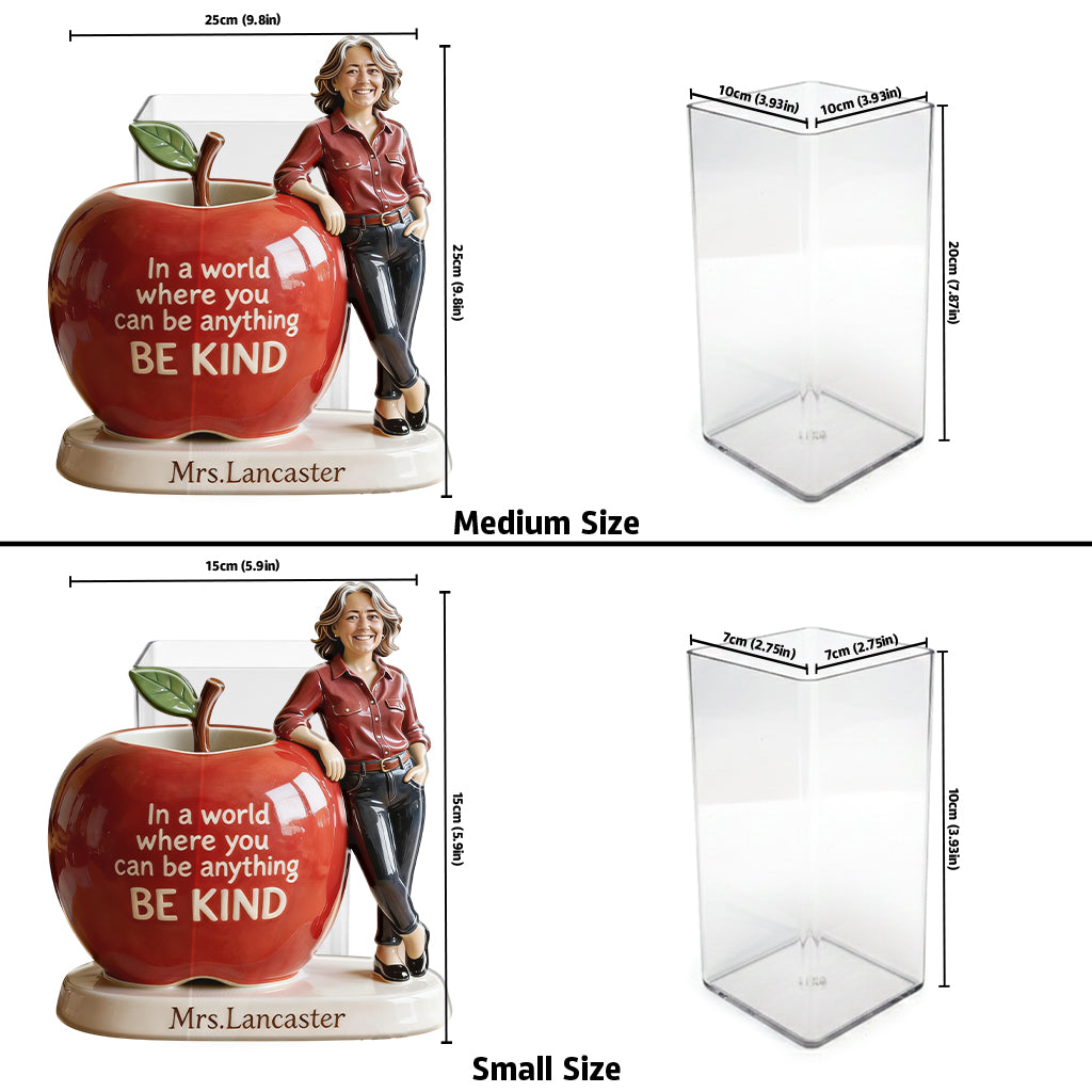 Perfect Pen Holder For Teacher - Personalized Teacher Acrylic Pot