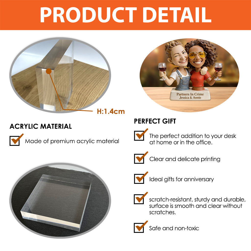 Individuell gestaltbare Acrylplakette in Wunschform – nach Foto anfertigen lassen