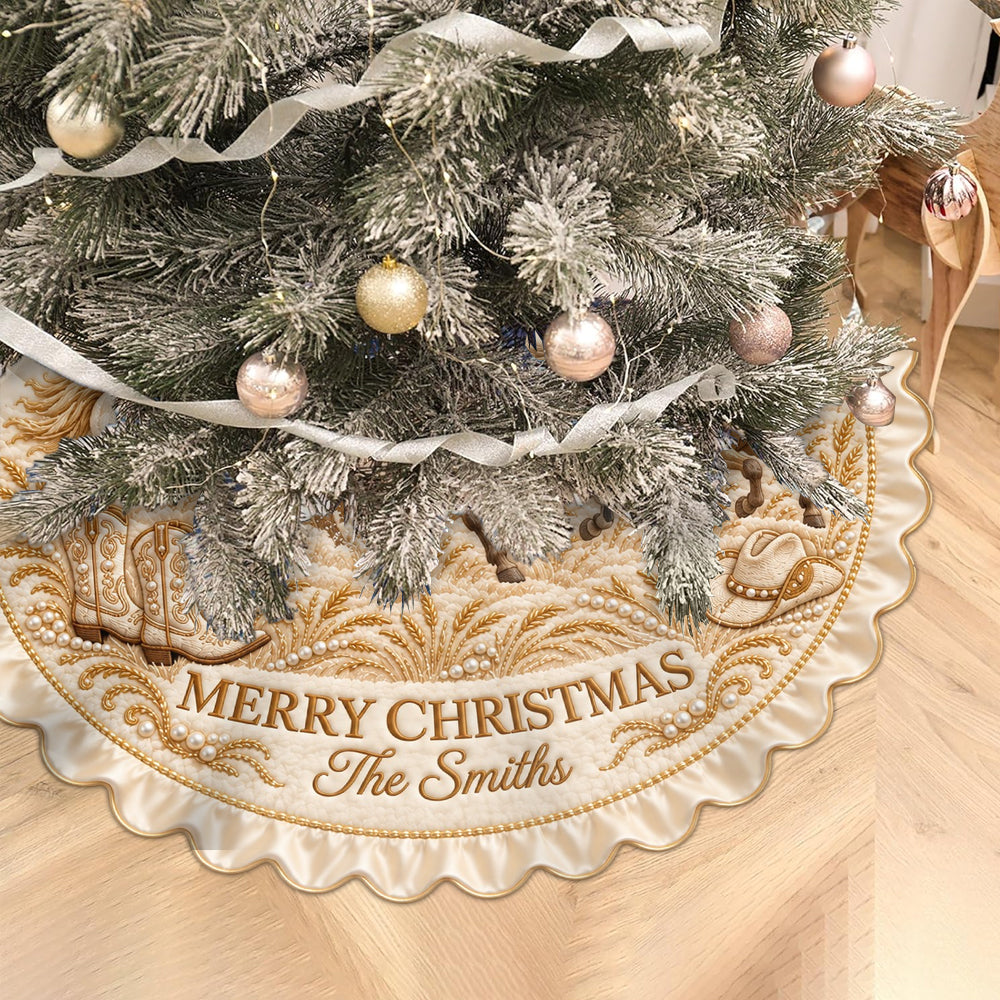 Magical Time Of The Year - Personalized Horse Shaped Tree Skirt