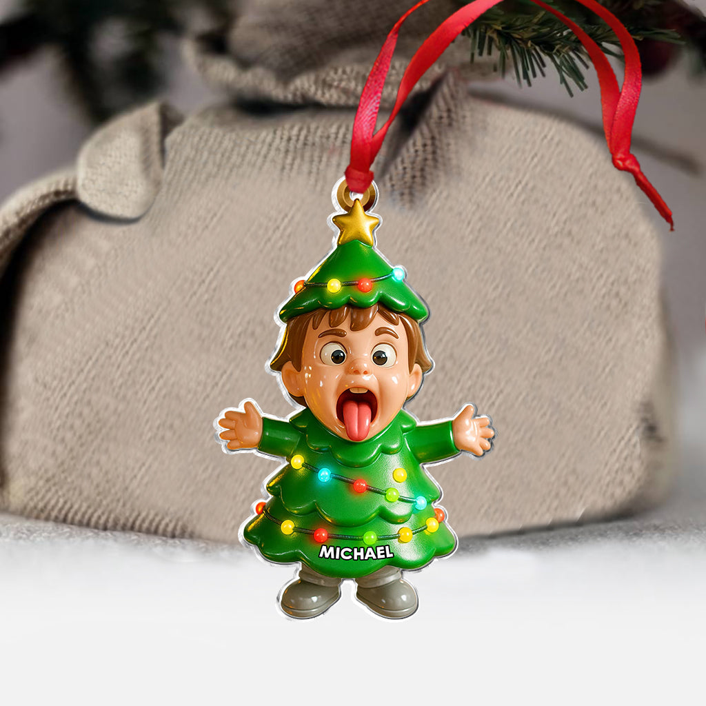Merry Christmas - Personalized Kid Ornament