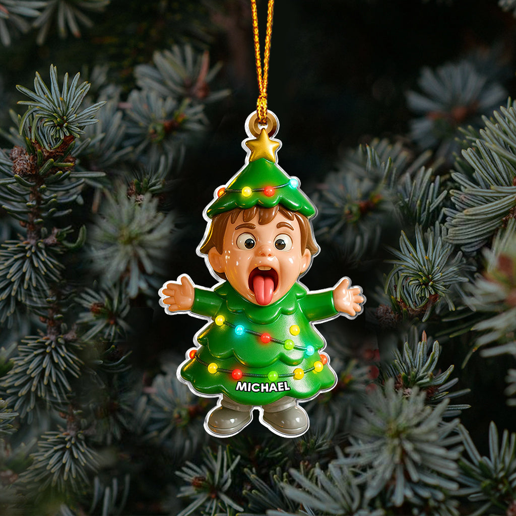 Merry Christmas - Personalized Kid Ornament