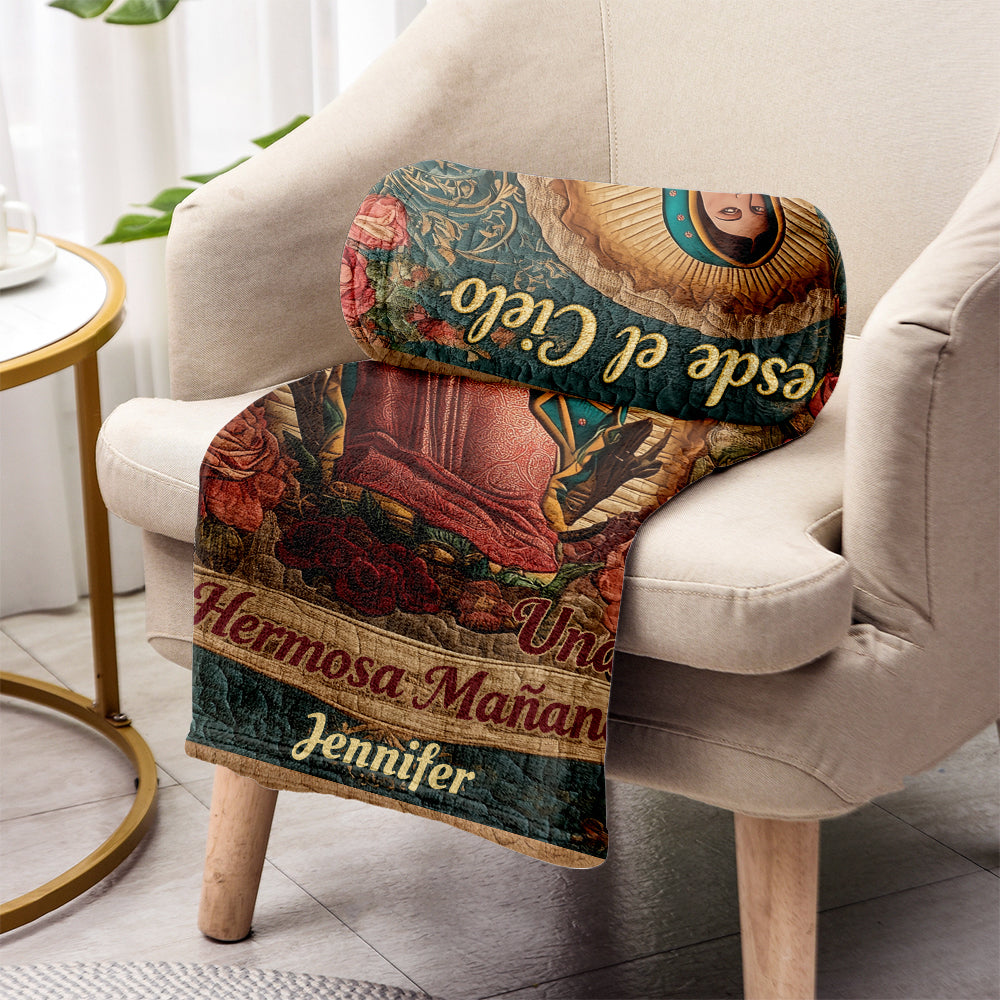 Our Lady Of Guadalupe - Personalized Christian Blanket