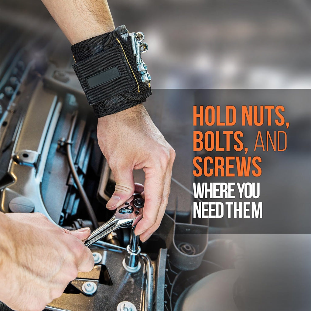 Magnetisches Armband zur Aufbewahrung von Schrauben, Nägeln und Bohrern