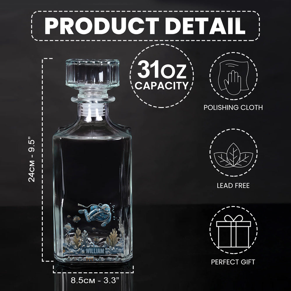 Ocean's Deep – Personalisiertes Whiskyglas für Taucher