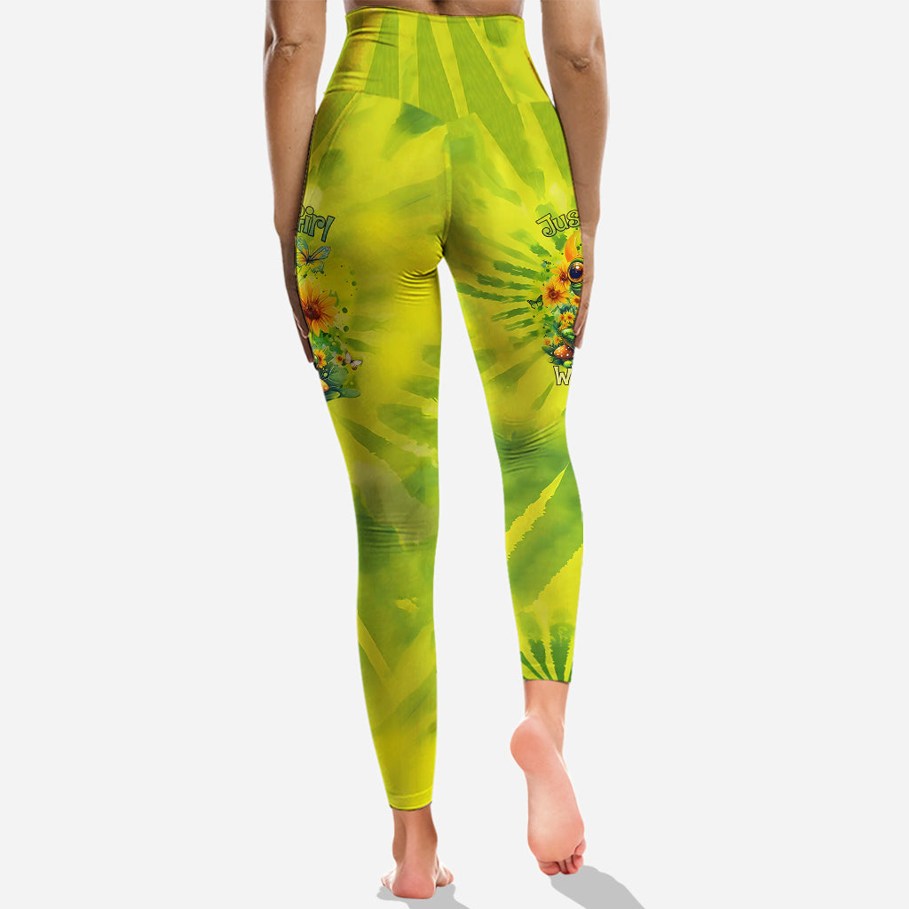 Einfach ein Mädchen, das Frösche liebt – Personalisierter Frosch-Hoodie und Leggings