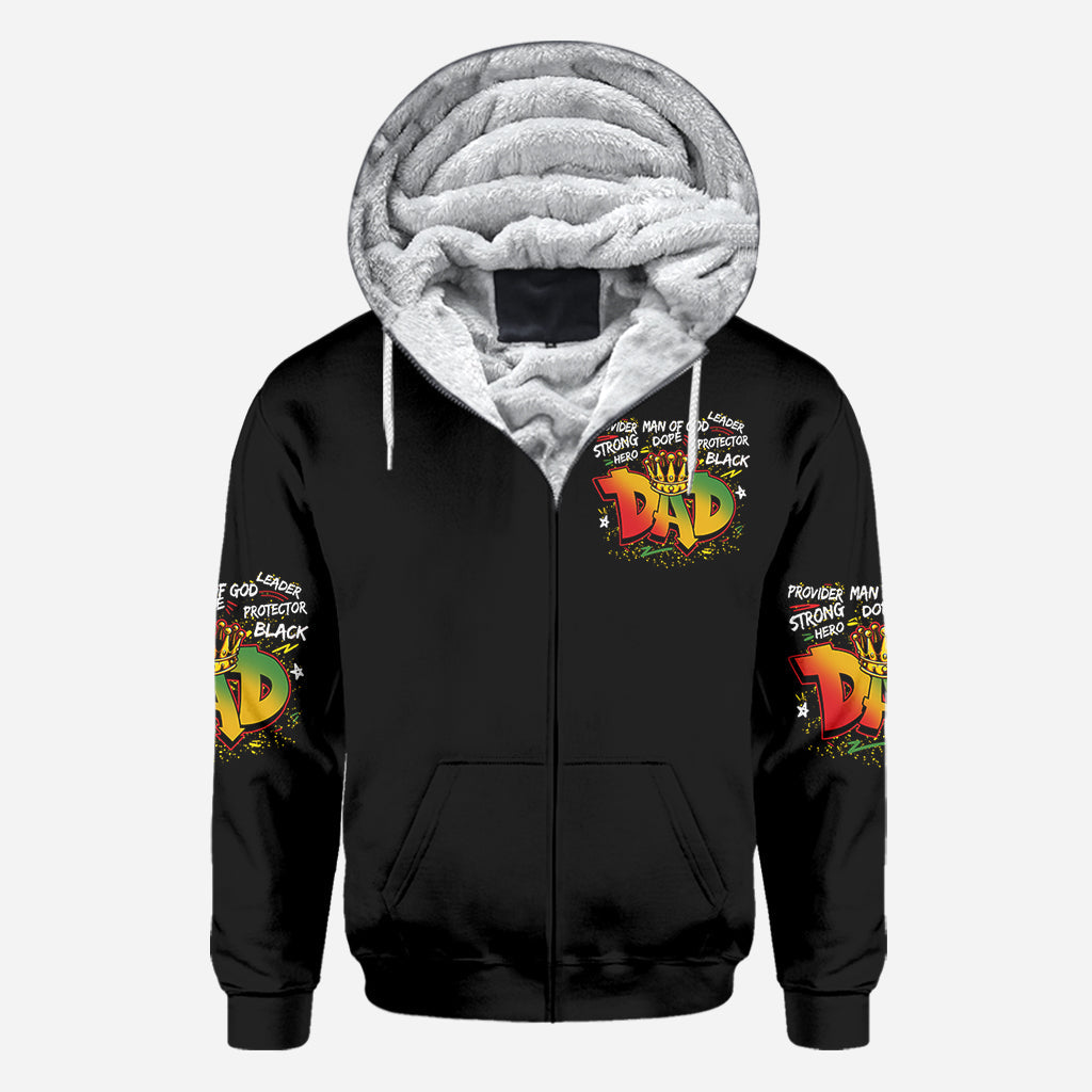 Starker, cooler Helden-Papa – personalisiertes T-Shirt mit afroamerikanischem Aufdruck