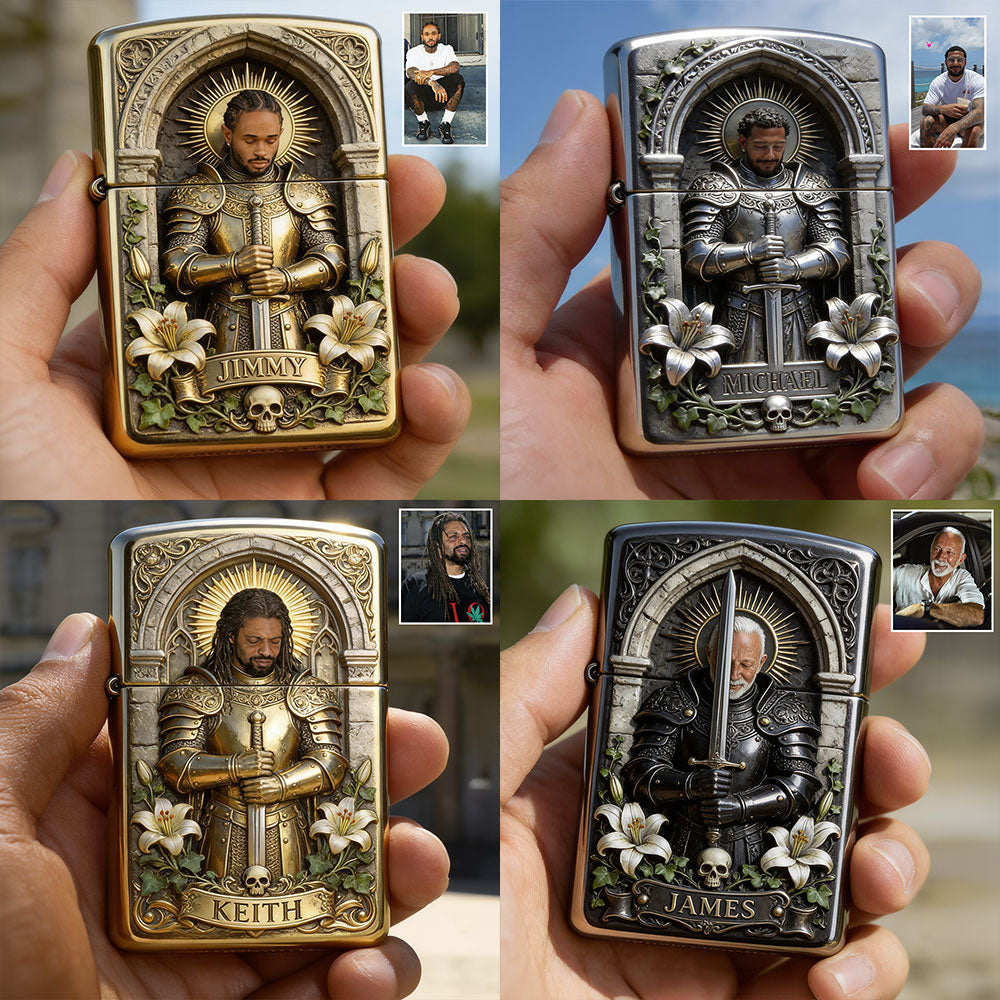 Ritter Gottes - Personalisierter Christlicher Feuerzeug