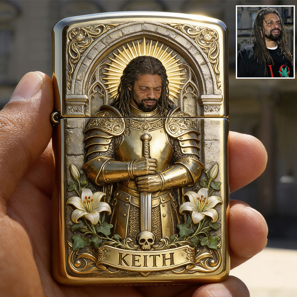Ritter Gottes - Personalisierter Christlicher Feuerzeug