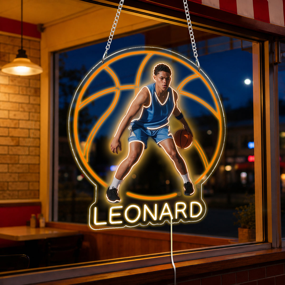 Any Photo, Any Sport - Personalized Son Neon LED Light Sign