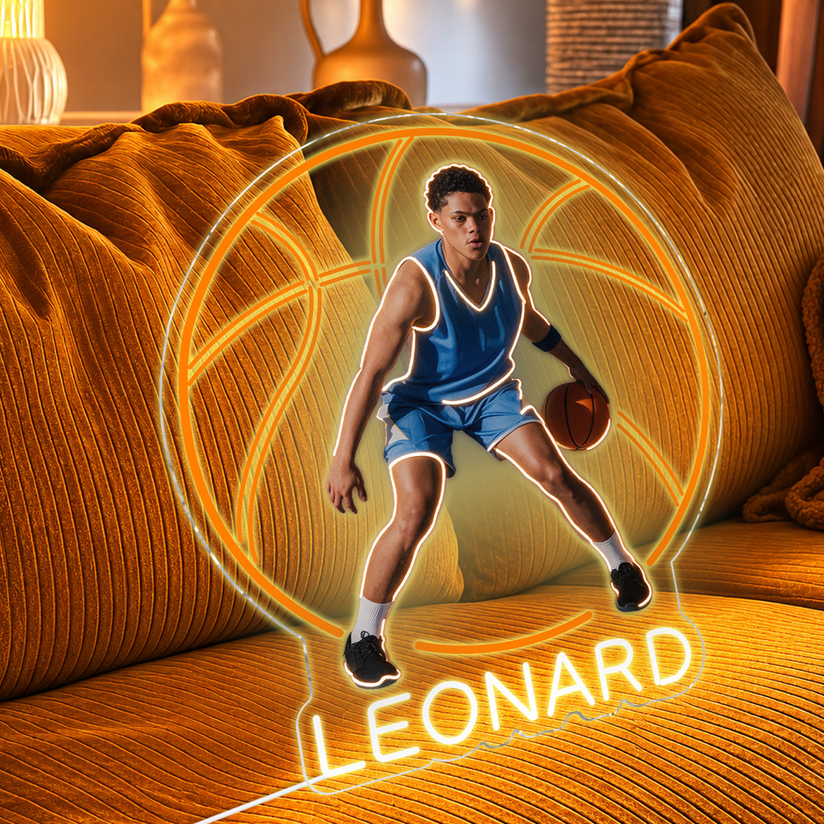Any Photo, Any Sport - Personalized Son Neon LED Light Sign