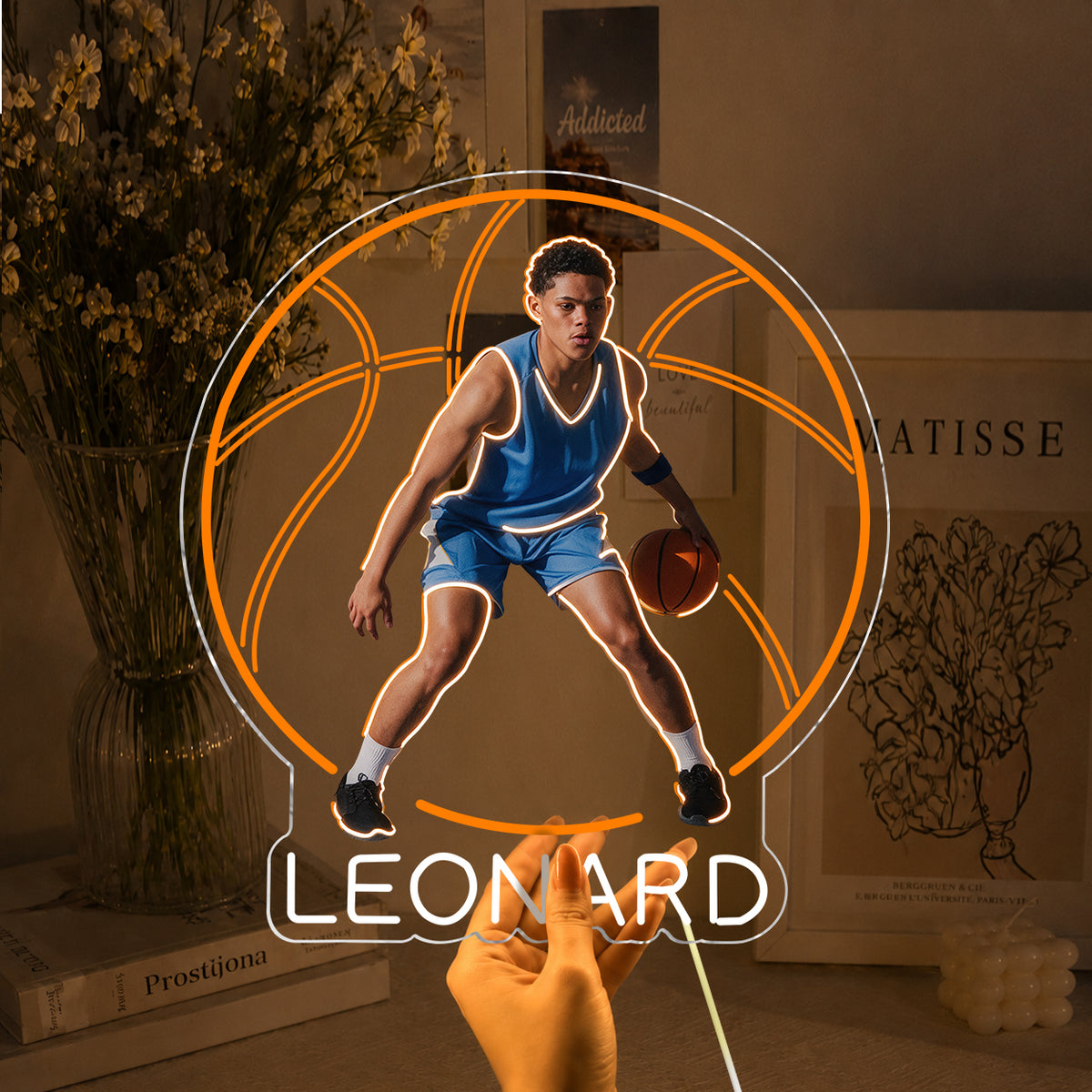 Any Photo, Any Sport - Personalized Son Neon LED Light Sign