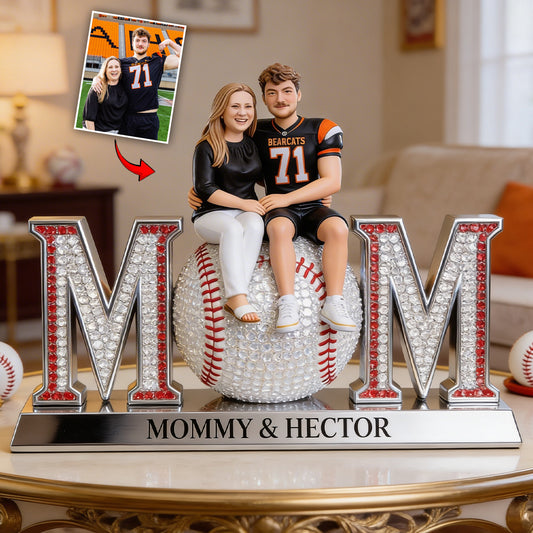 Custom Any Photo Gift For Baseball Mom - Personalized Baseball Custom Shaped Acrylic Plaque