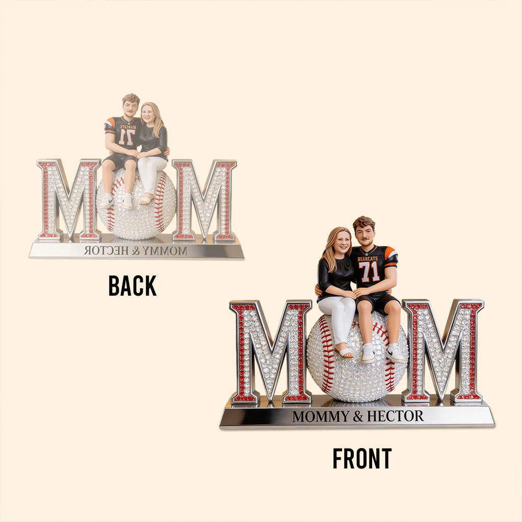Custom Any Photo Gift For Baseball Mom - Personalized Baseball Custom Shaped Acrylic Plaque
