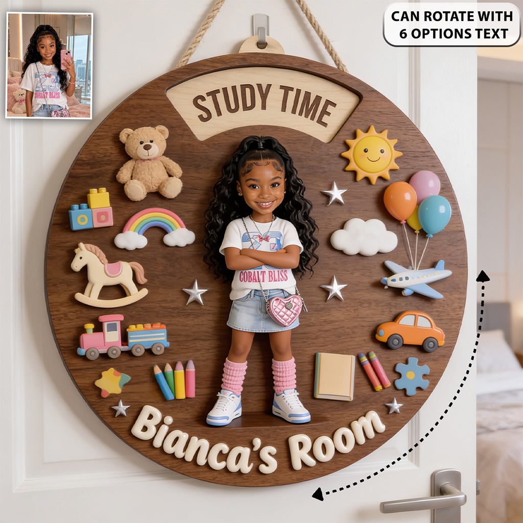 Little Moments - Personalized Kid Spinner Sign Custom Shape
