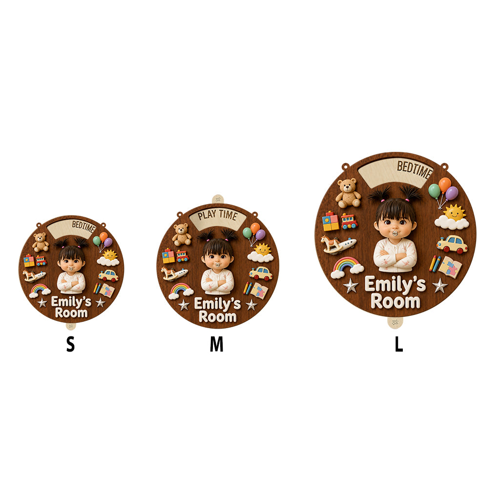 Little Moments - Personalized Kid Spinner Sign Custom Shape
