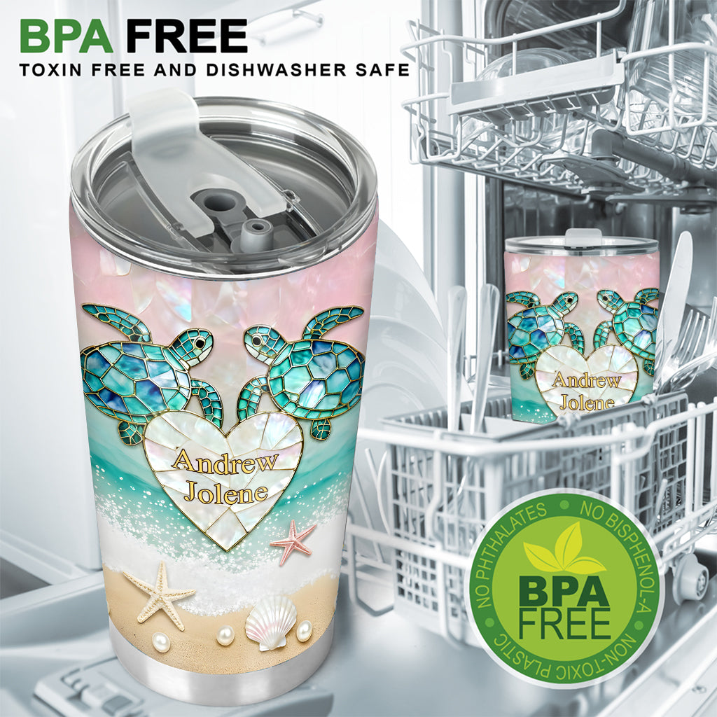 Ich habe dich gefunden und du hast mich gefunden – personalisierter Schildkrötenbecher