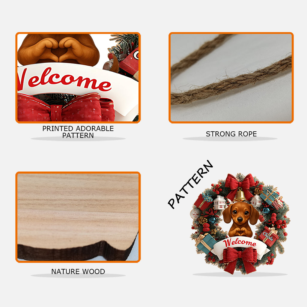 Willkommen zu Hause – personalisiertes Holzschild in individueller Haustierform