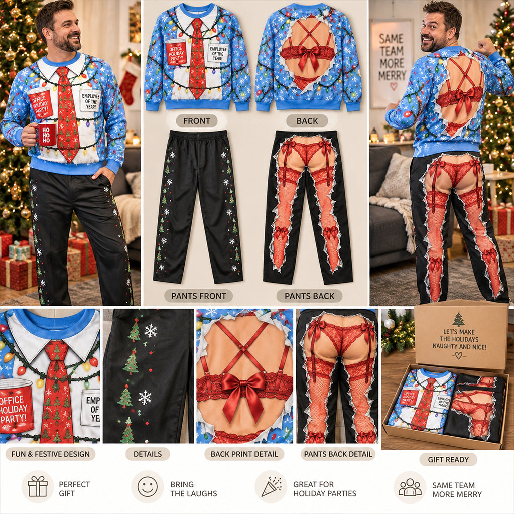 Funny Gift For Co-worker - Personalized Colleague Fleece Lounge Set