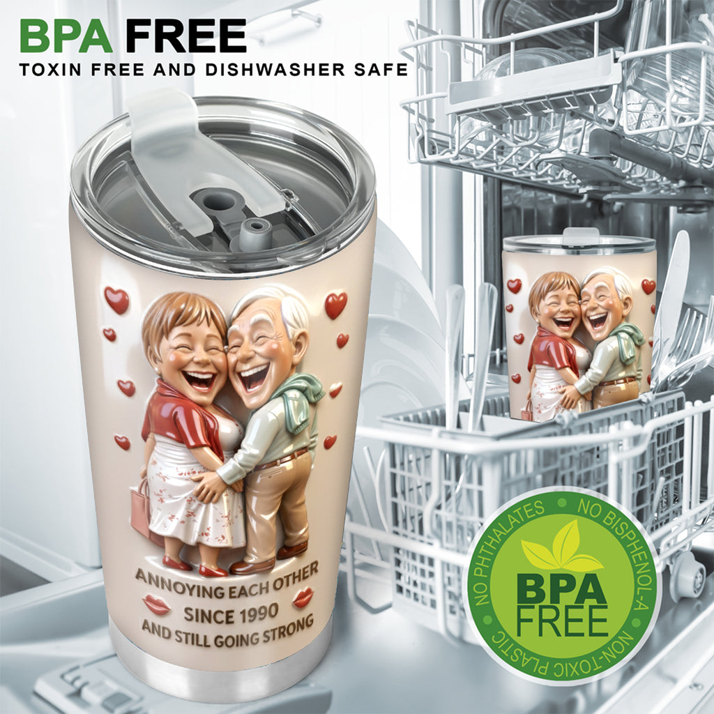 Sich gegenseitig nerven – Personalisierter Pärchenbecher