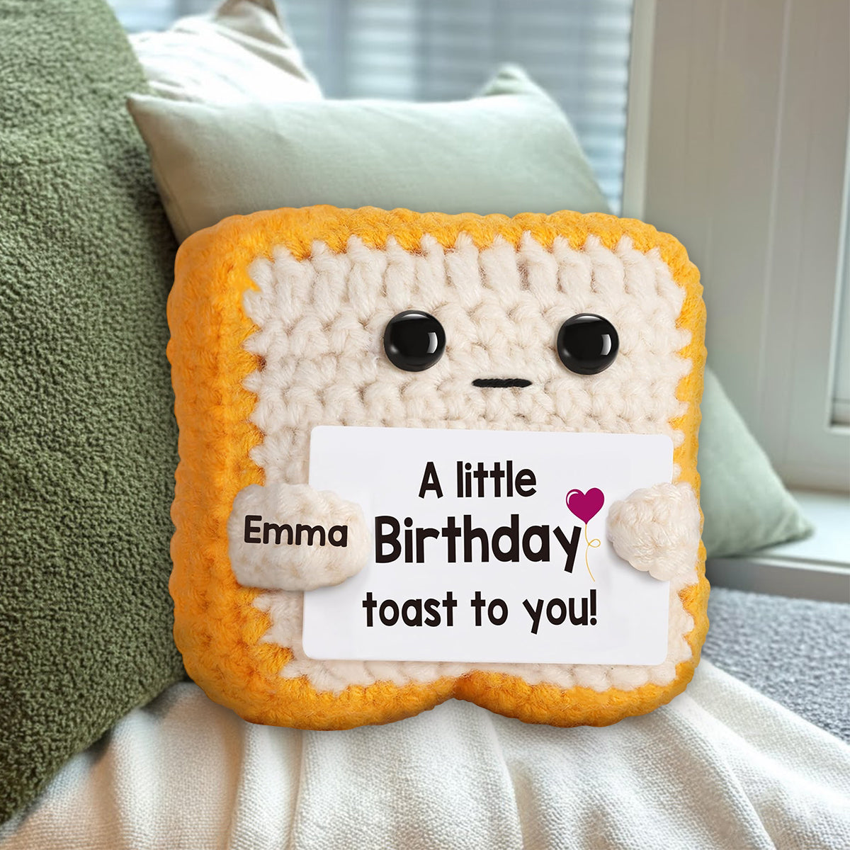 Happy Birthday - Personalized Birthday Premium Faux Fur Pillow