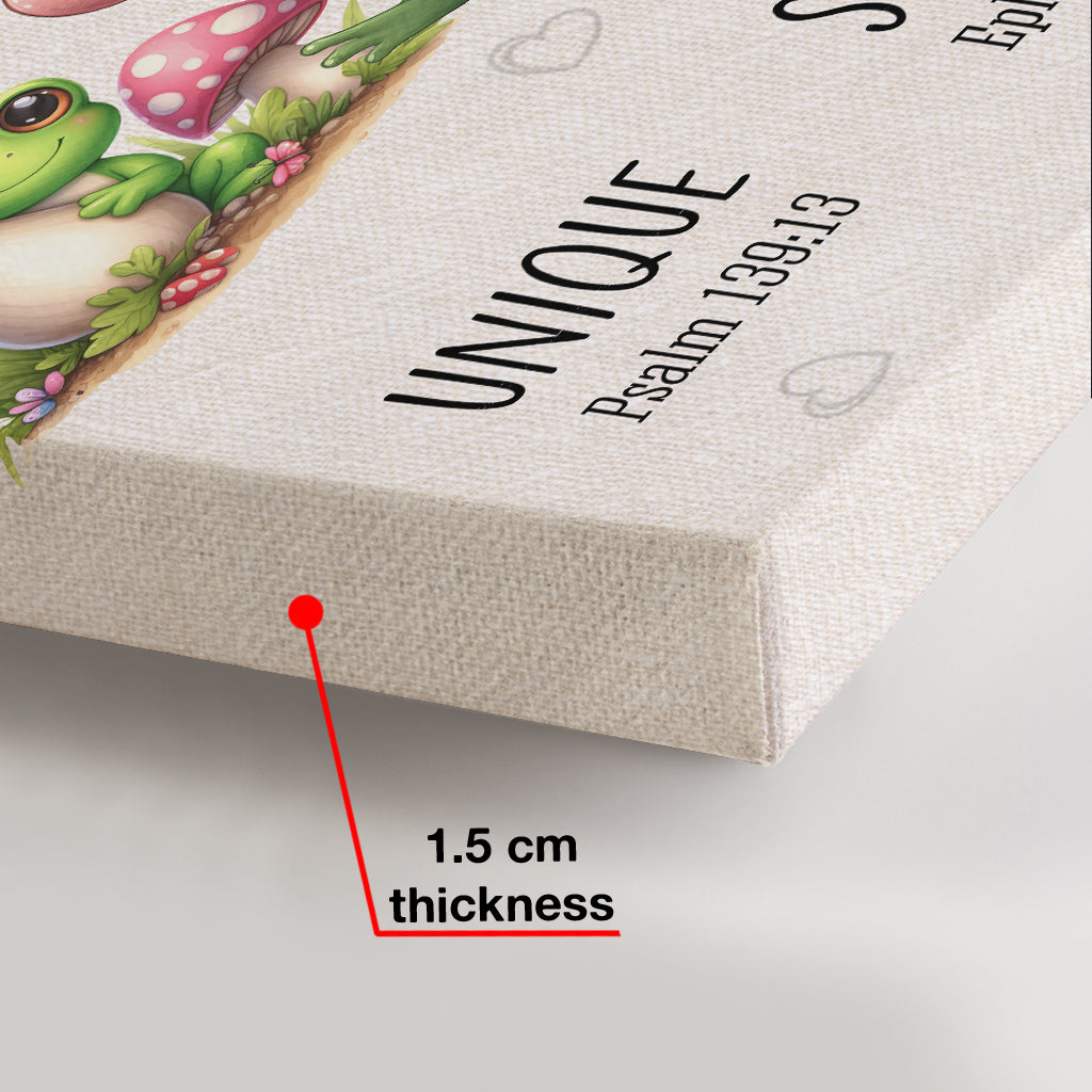 Gott sagt, du bist es – Personalisierte Frosch-Leinwand und Poster