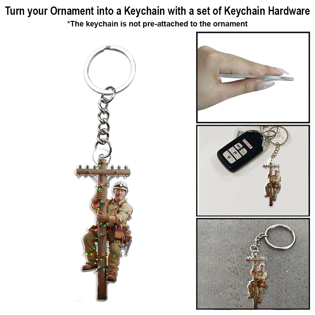 „Licht anlassen“ – Personalisierter Elektriker-Anhänger