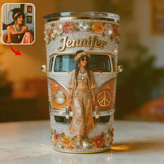 Hippie Souls - Personalisierter Hippie Becher